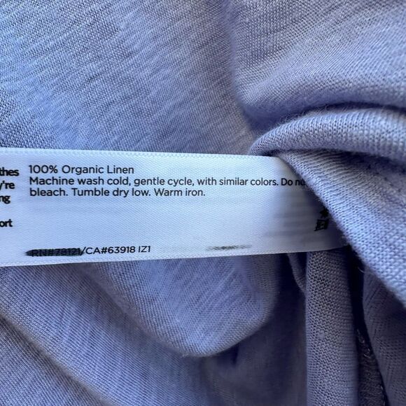 Eileen Fisher Womens $128 Organic Linen Jersey Shirred-Back Top XS NEW - Picture 7 of 10